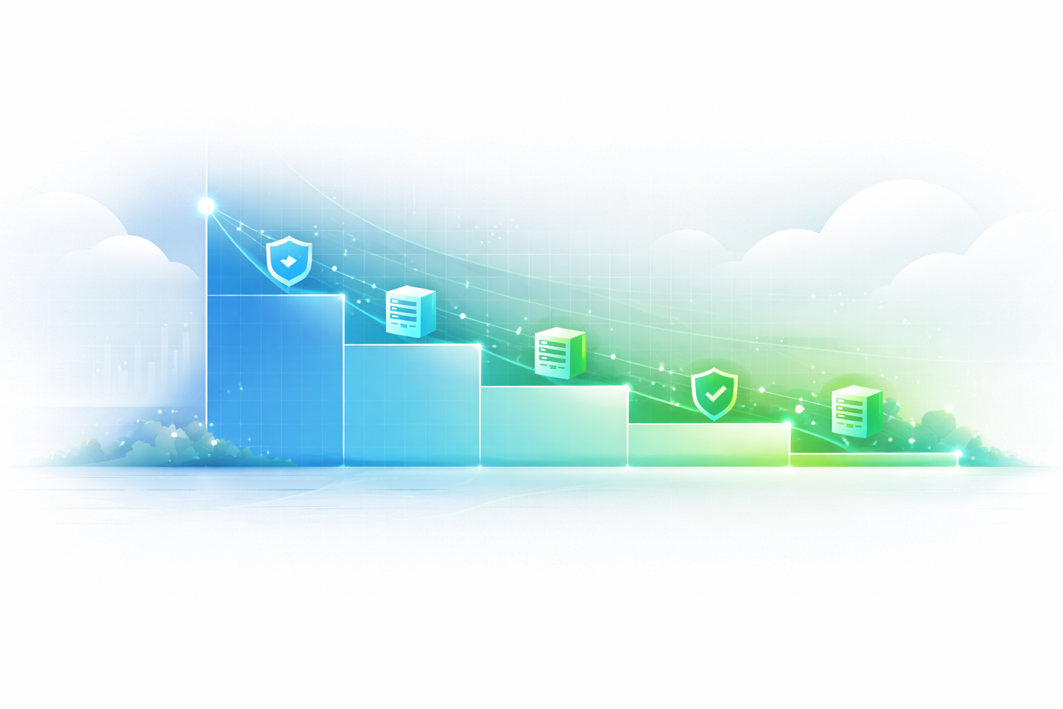 Abstract pricing curve with resource growth